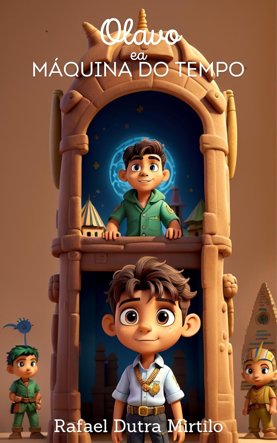 Capa do livro 'Olavo e a Máquina do Tempo'